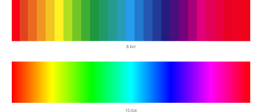 8-Bit vs 10-Bit Color Scale_HDR vs SDR