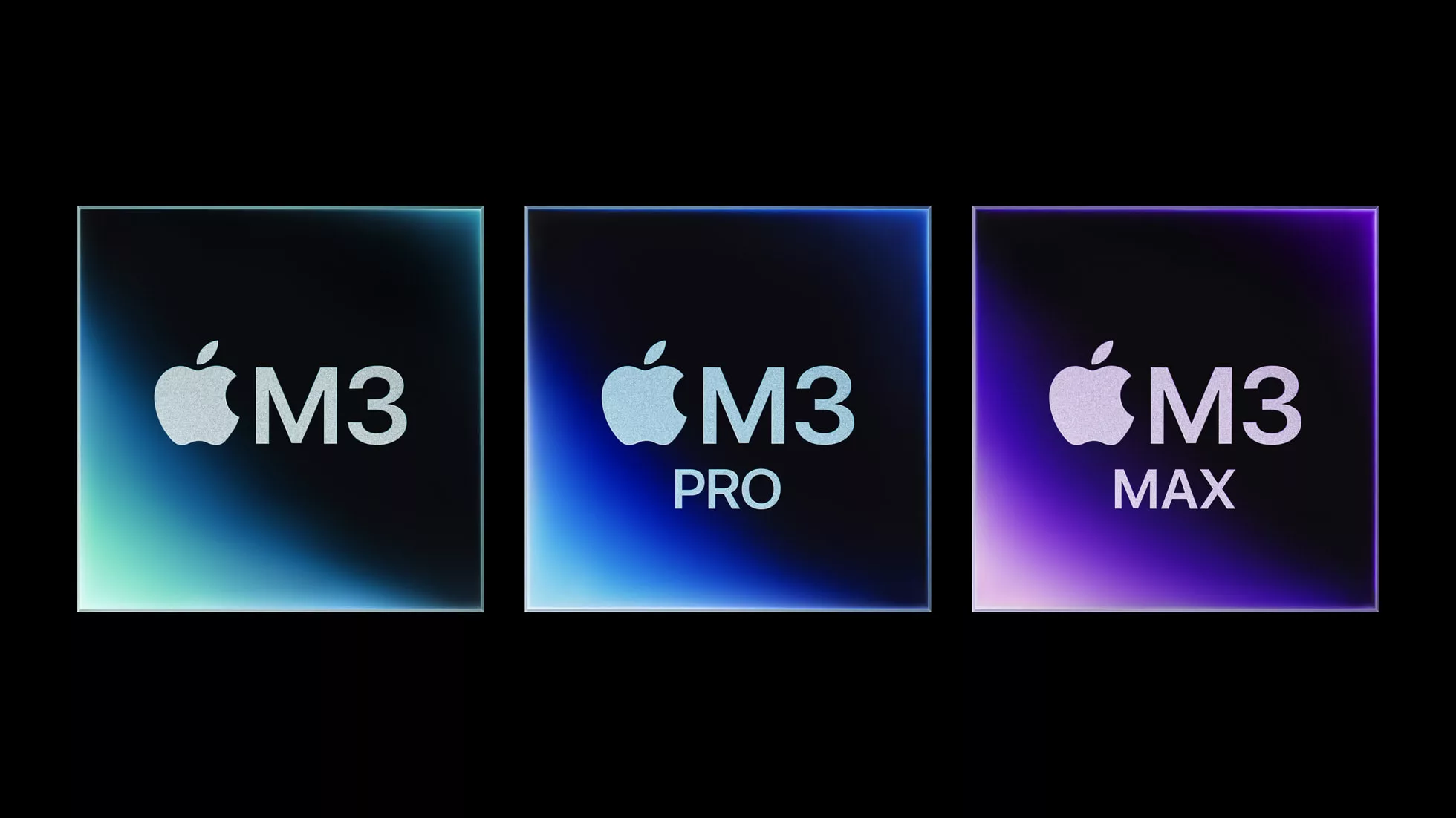 Apple M3 family of processors with AV1 video decoding support, M3, M3 Pro and M3 Max