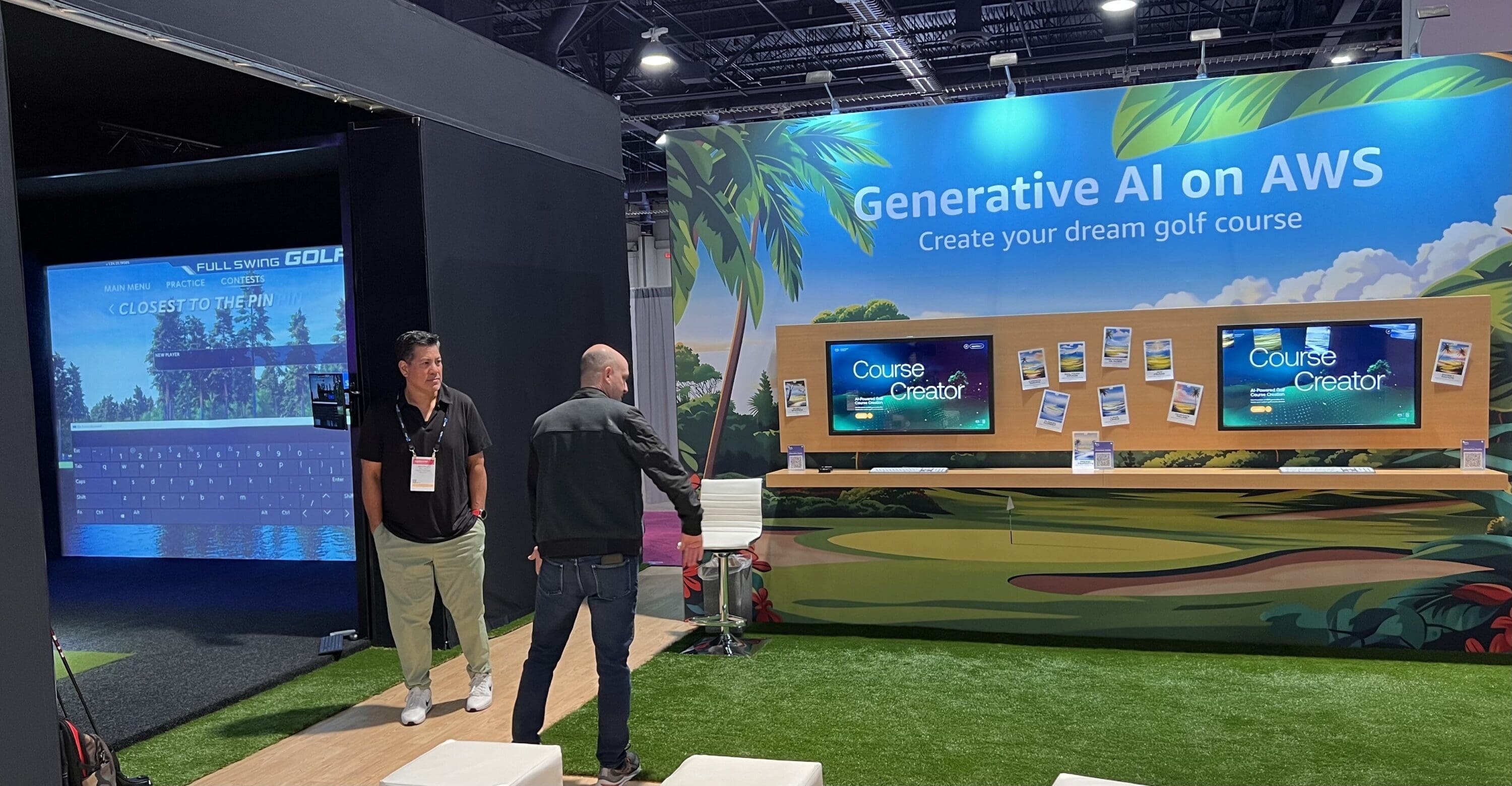 NAB Video AI application - Generative AI golf simulator by AWS